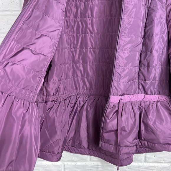 Zuda Purple Puffer Coat with waist drawstring - Picture 8 of 10